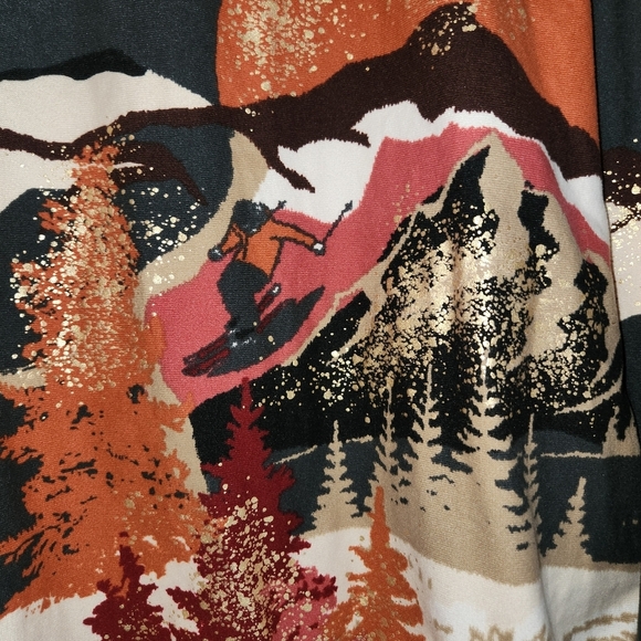 Make Time To Dream Pajama Set - Gray and Gold, Burgundy And Cream Very Soft Warm - Picture 6 of 10